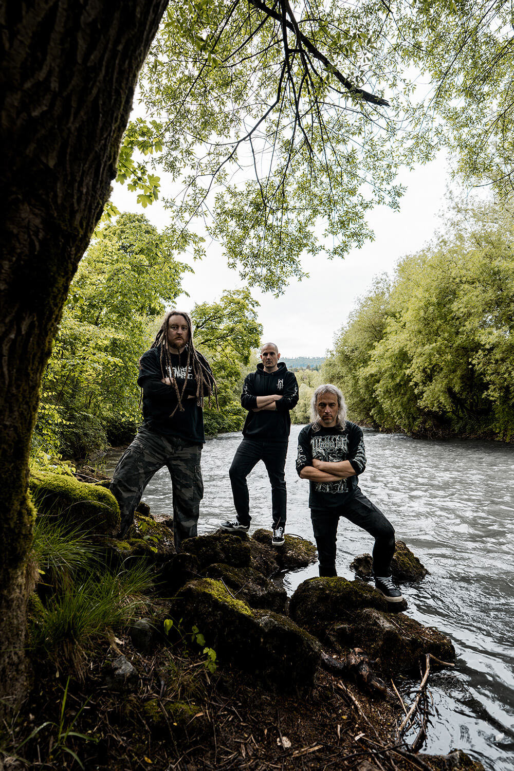 YbRA Band next to a river
